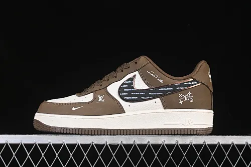 All categories Nk Air Force 1 Air Force series Nk Air Force 1 Low Air Force low top Nike Air Force 1'07 Low LV co-branded Army green silver black Air Force 1 low top casual sneakers DK0188-086